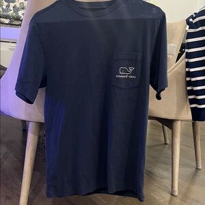 Vineyard Vines Men's Dark Blue Pocket Tee